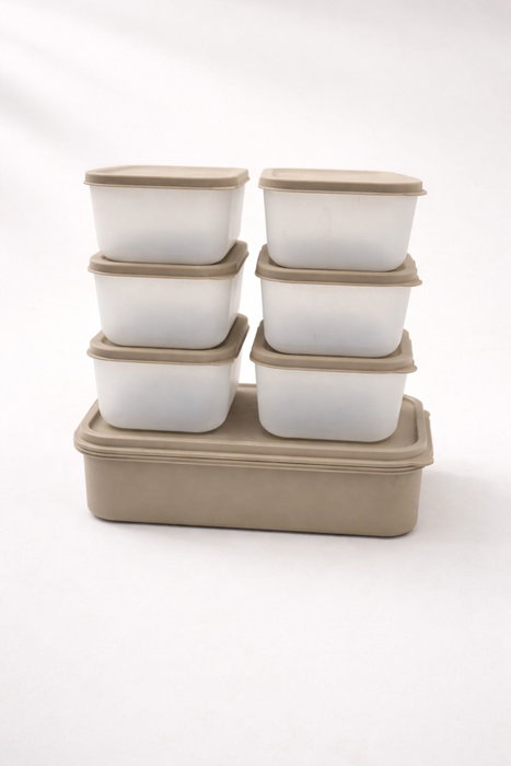 Hermia Juego de 7 cajas de almacenamiento BU0047 Gris Hermia Juego de 7 cajas de almacenamiento BU0047 Gris
